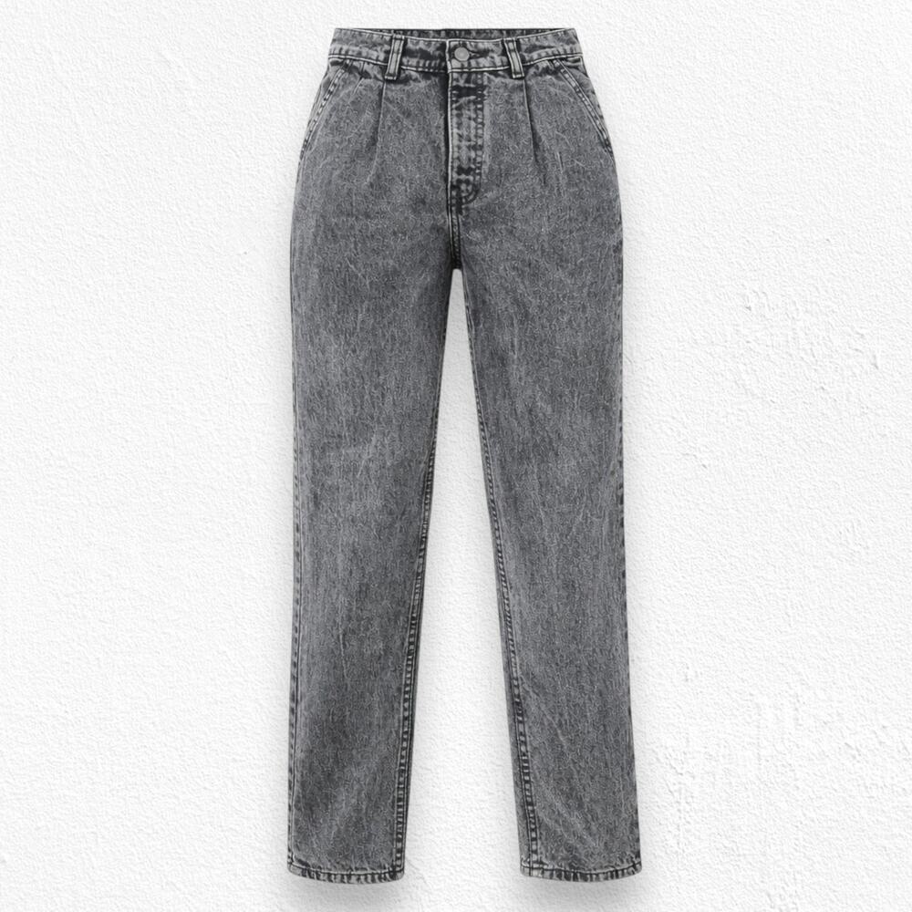 Vintage 1980s Levi’s Acid Wash Sample Jeans USA High Rise Straight Leg Size 26